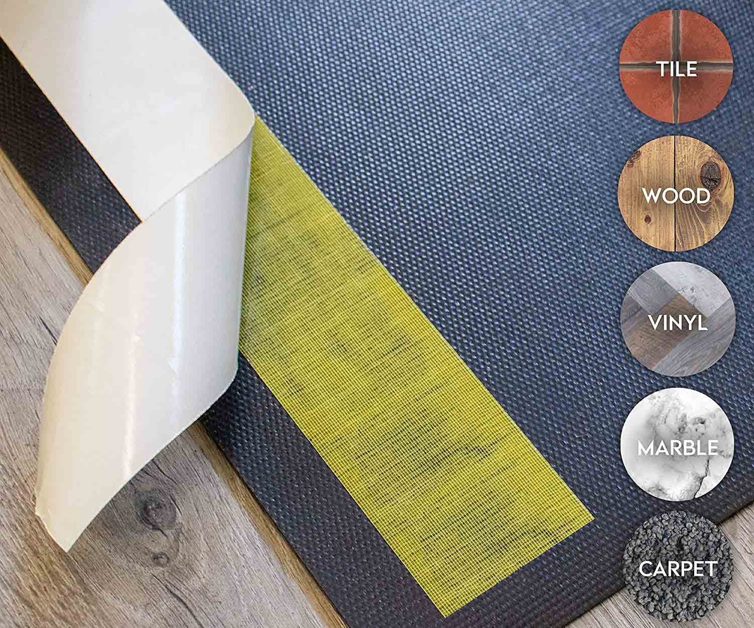 Anti slip rug tape heavy duty carpet tape for hardwood floors and area rugs 4