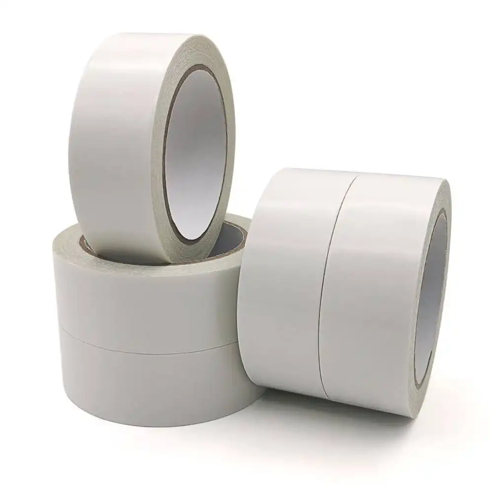 Double-sided fabric tape for temporary fixing carpet on rough exhibition floors 1