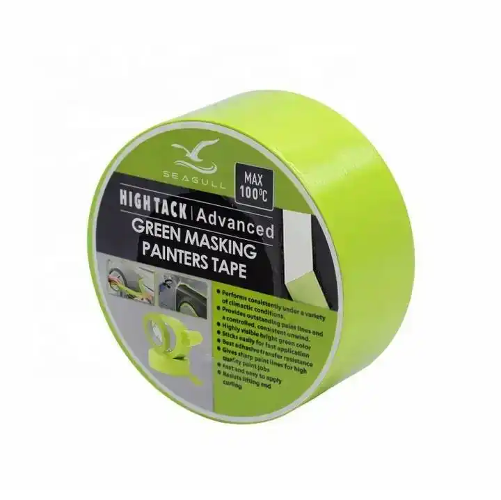 Golden band washi painter's frog tape automotive green crepe paper masking tape for car painting 1