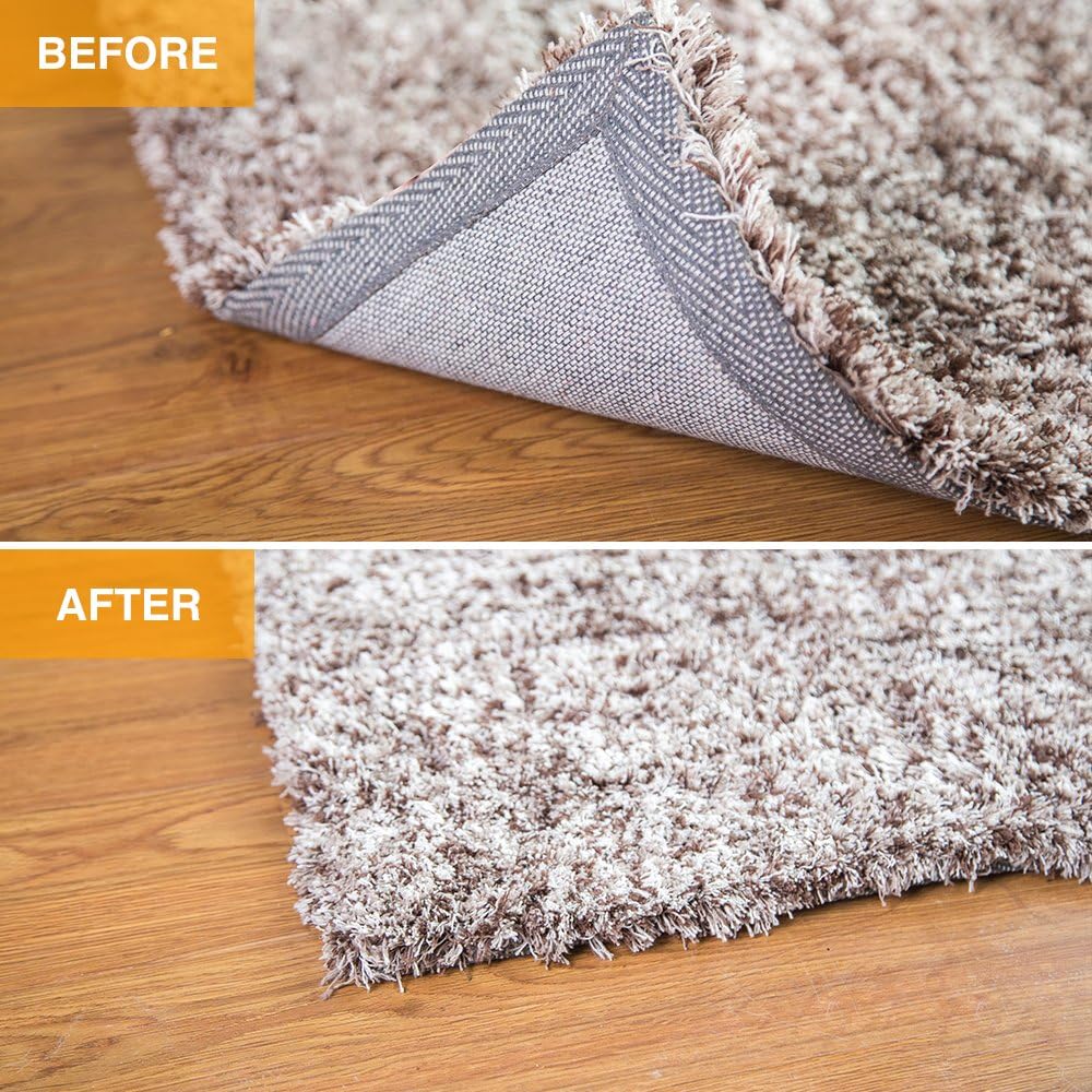 Rug Carpet Mat Pads Non Slip Anti Slip Gripper Double Sided Removable Non Slip Grips Carpet Floor Stickers 3