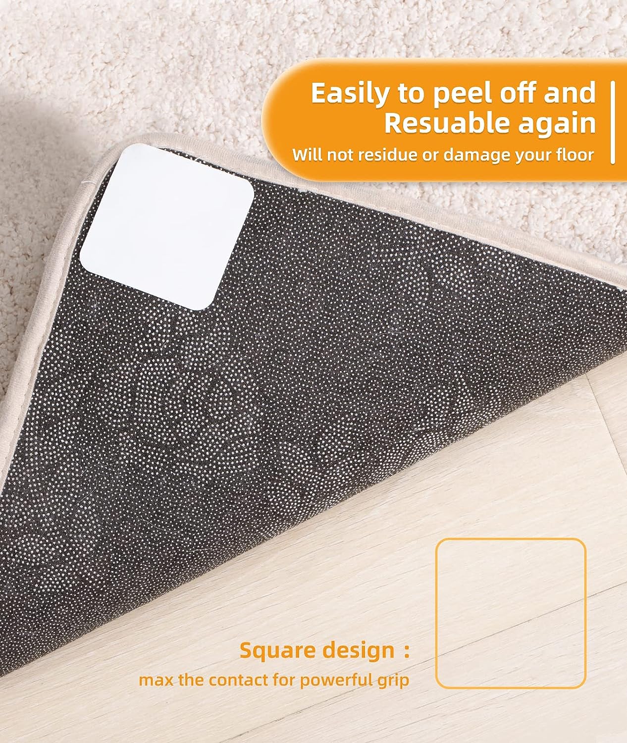 Rug Carpet Mat Pads Non Slip Anti Slip Gripper Double Sided Removable Non Slip Grips Carpet Floor Stickers 6