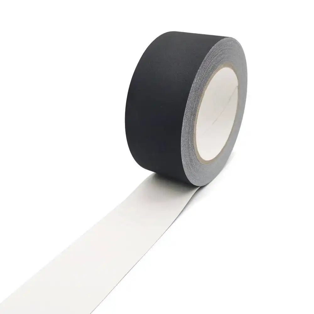 Custom professional pro gaff tape strong adhesive no residue matte cloth heavy duty black gaffer tape 1