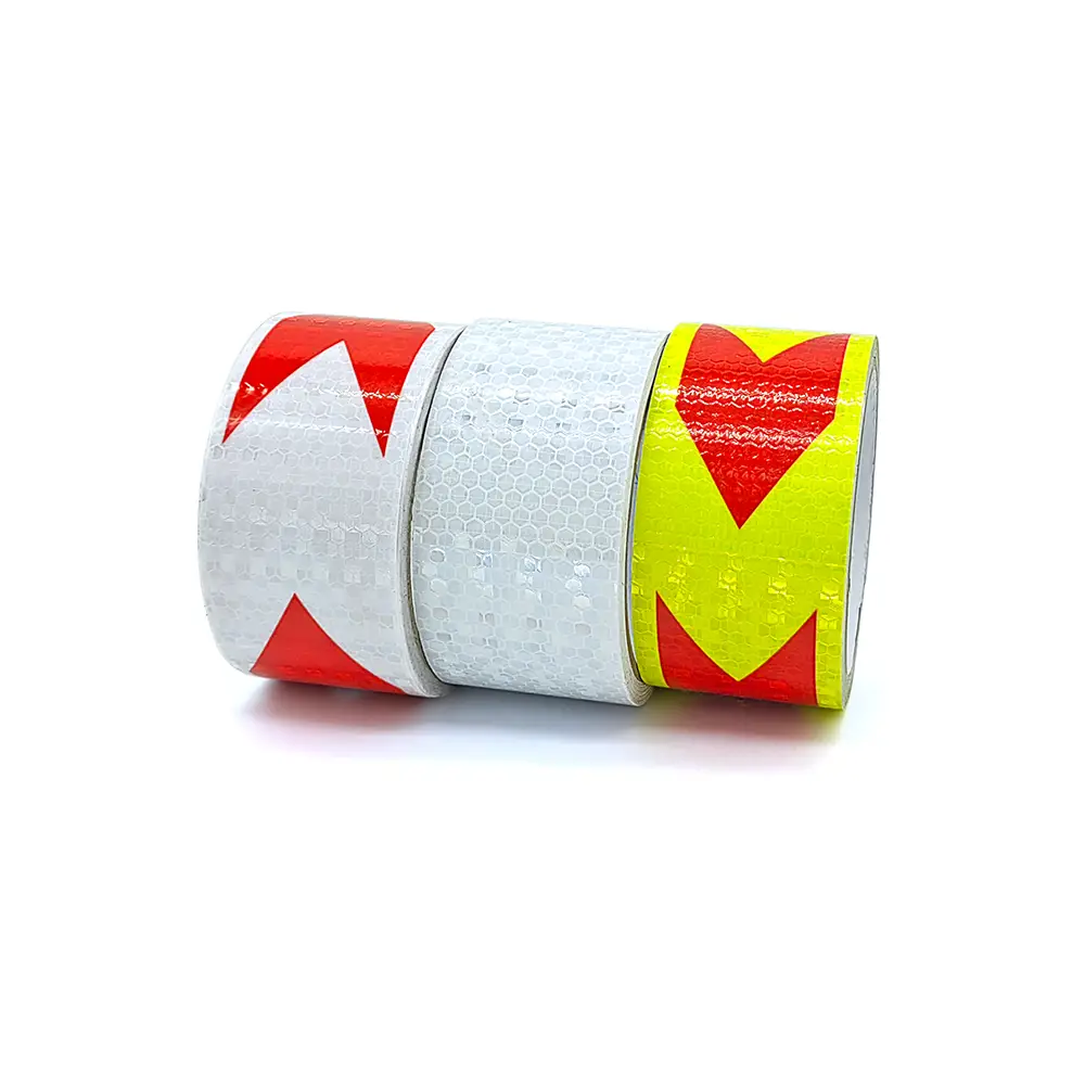 High Intensity Reflective Webbing Straps Polyester Fluorescent Warning Reflective Safety Tape for Trailer Cars Trucks 1