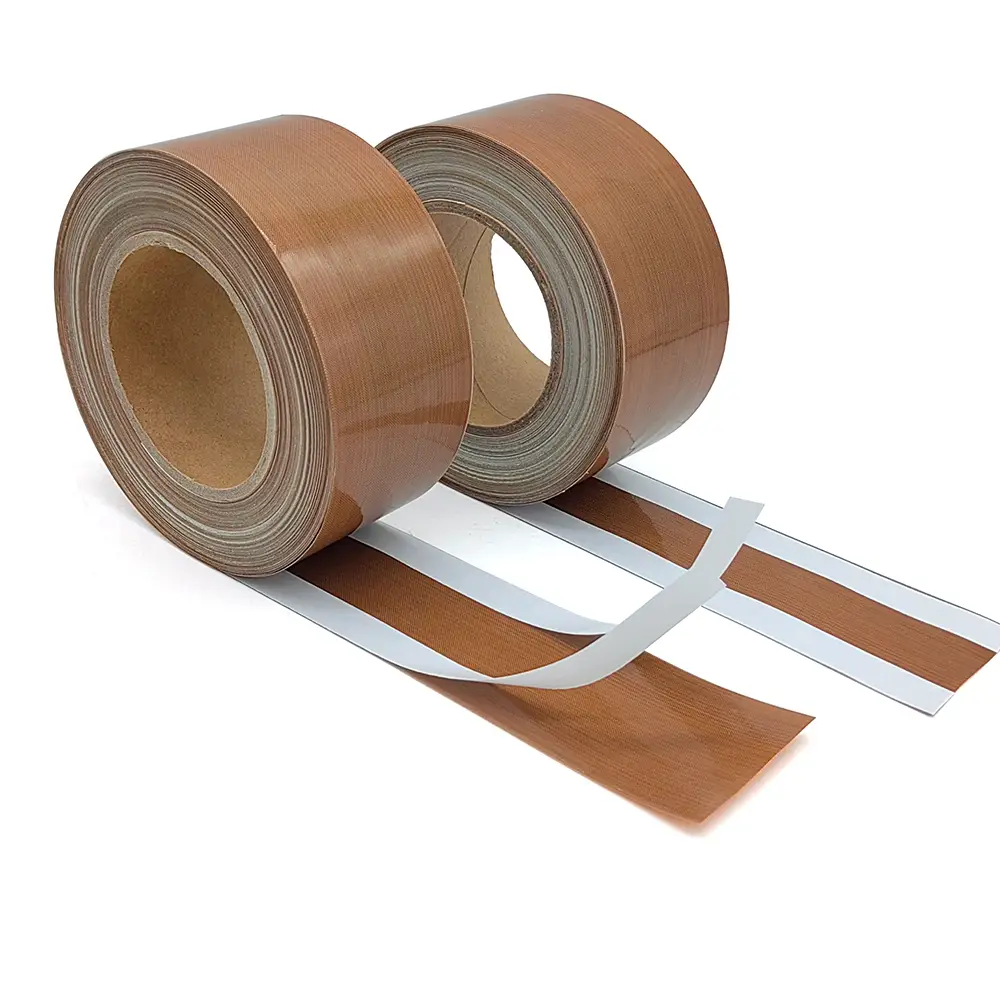 0.13mm PTFE tape high temperature resist self-adhesive fiberglass adhesive teflonning tape with release paper 1