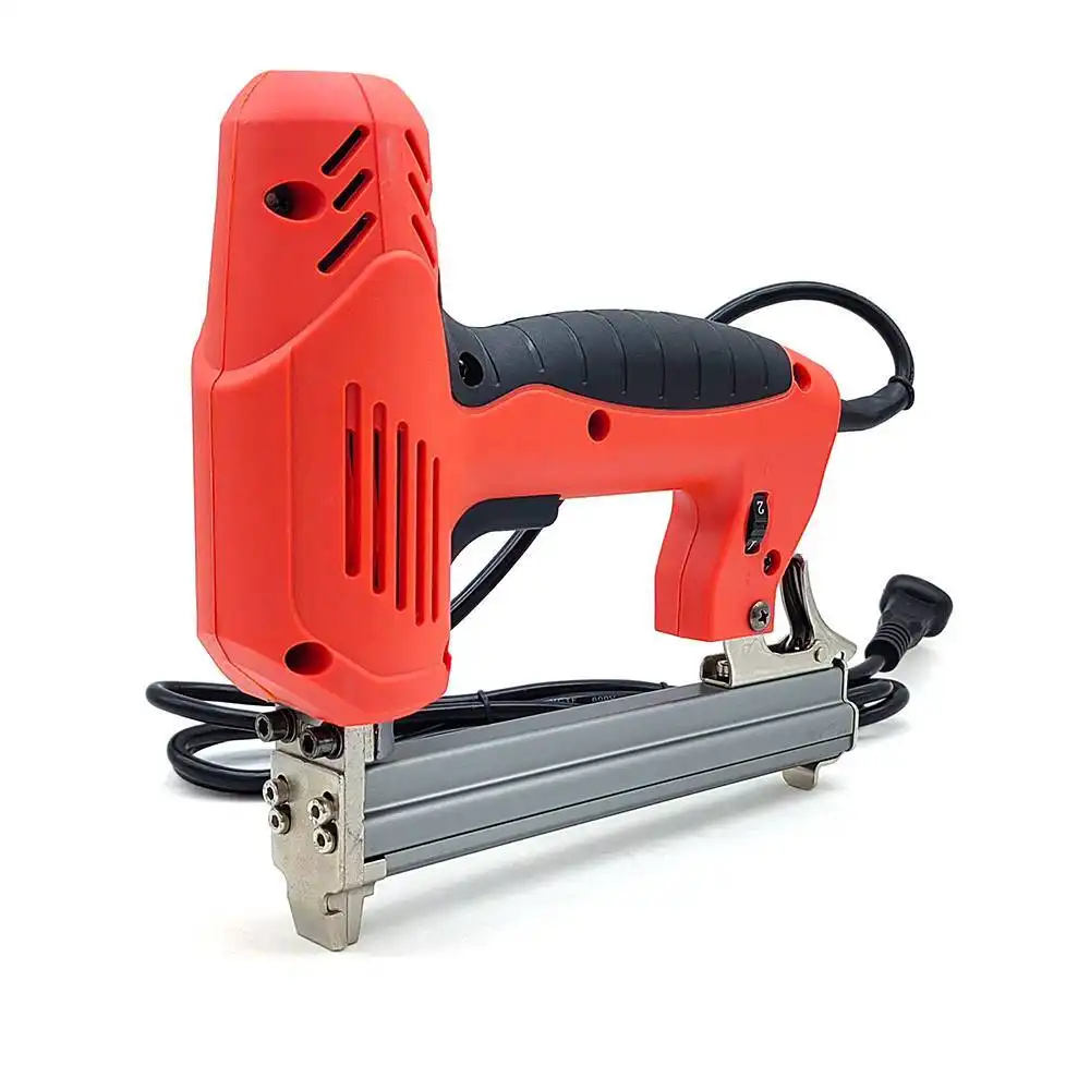 1800W Electric Nail Gun 220V Nailer Stapler Woodworking Electric Tacker Furniture Staple Gun Power Tools 1