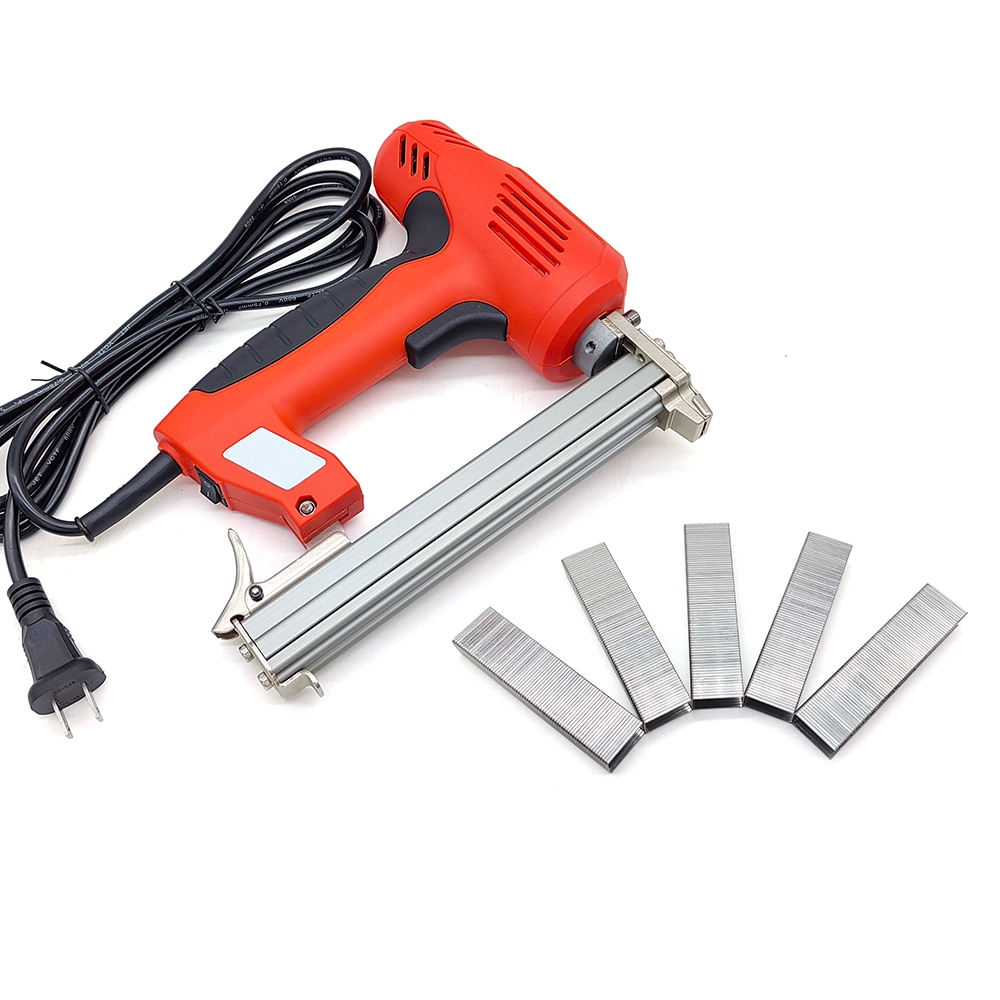 1800W Electric Nail Gun 220V Nailer Stapler Woodworking Electric Tacker Furniture Staple Gun Power Tools 3
