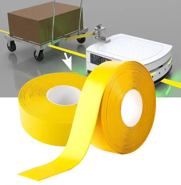 Seagull AGV Magnetic Stripe Protection Tape Waterproof Leave No Trace Floor Adhesive AGV Magnetic Tape With Beveled Edge Vehicle Resistance 1