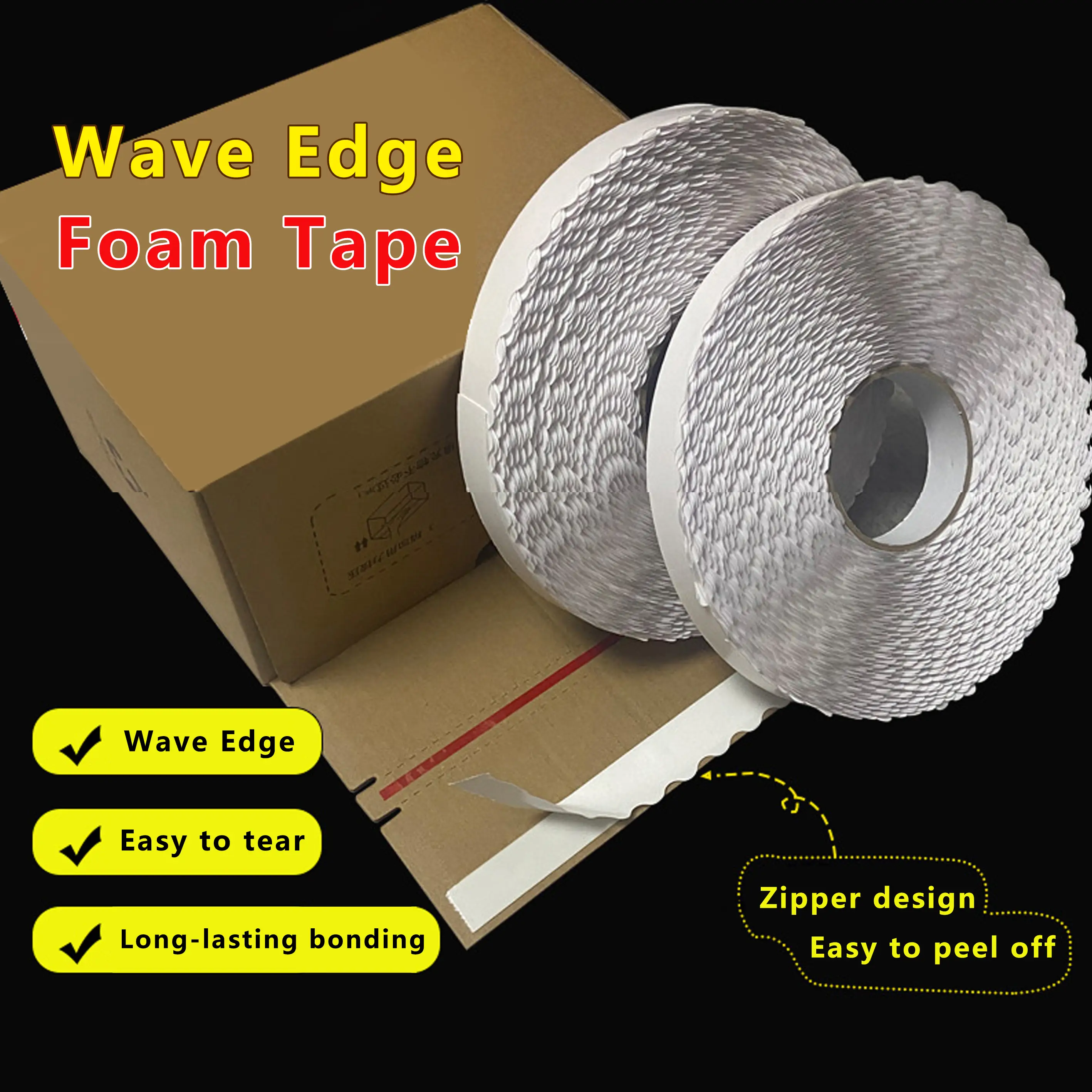 Zipper Edge Foam Tape