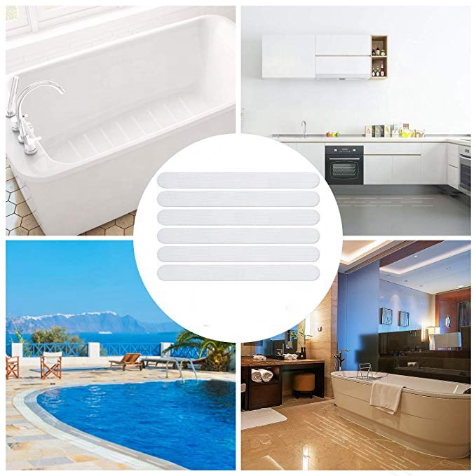 Seagull-30210 PEVA Non Slip Bath Stickers Shower Treads Strips Bathtub Anti slip Stickers Anti Skid Tape for Shower Tub Steps 6