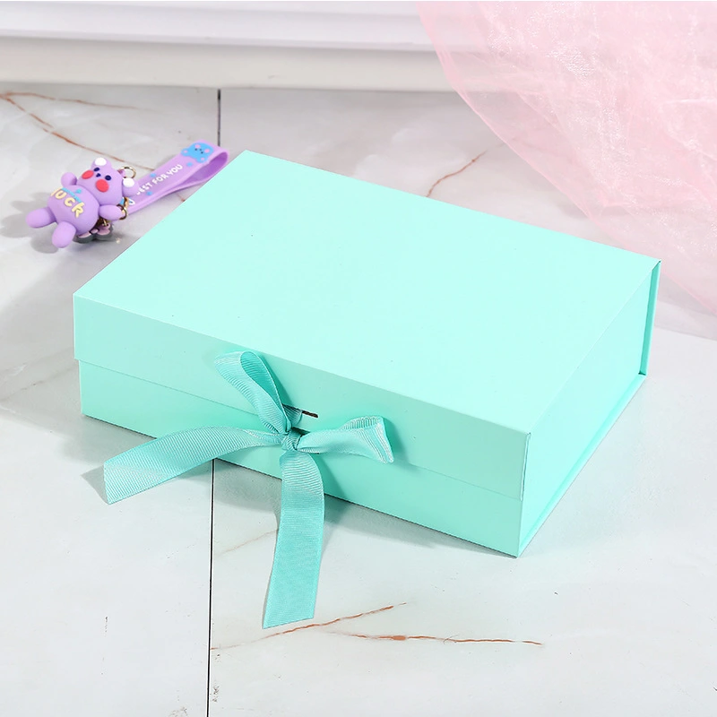 Wholesale custom bridesmaid ribbon gift box hard cardboard box 1
