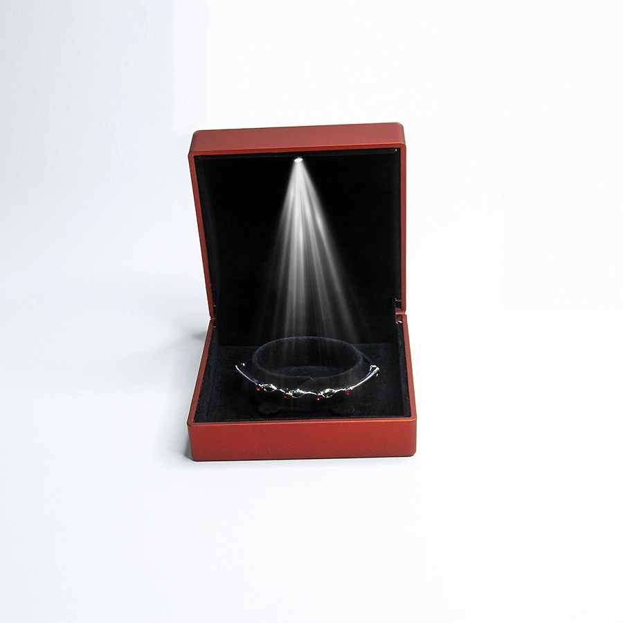 Wholesale LED light bracelet box, customized logo jewelry box 1