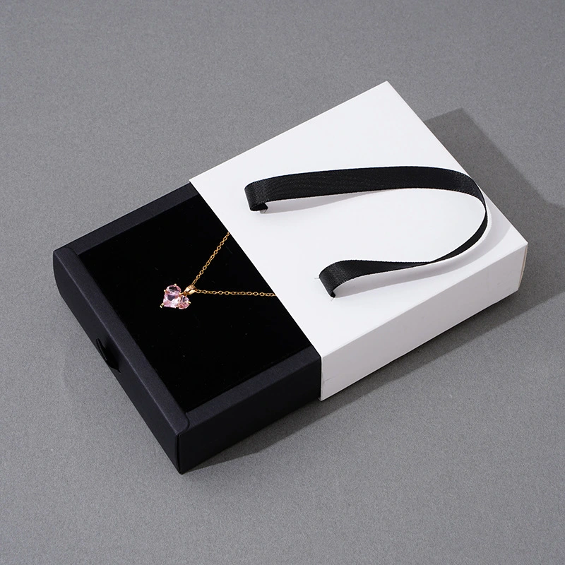 Customized Logo with Handheld Drawer, Necklace, Ring Box, Jewelry Box Customization 1