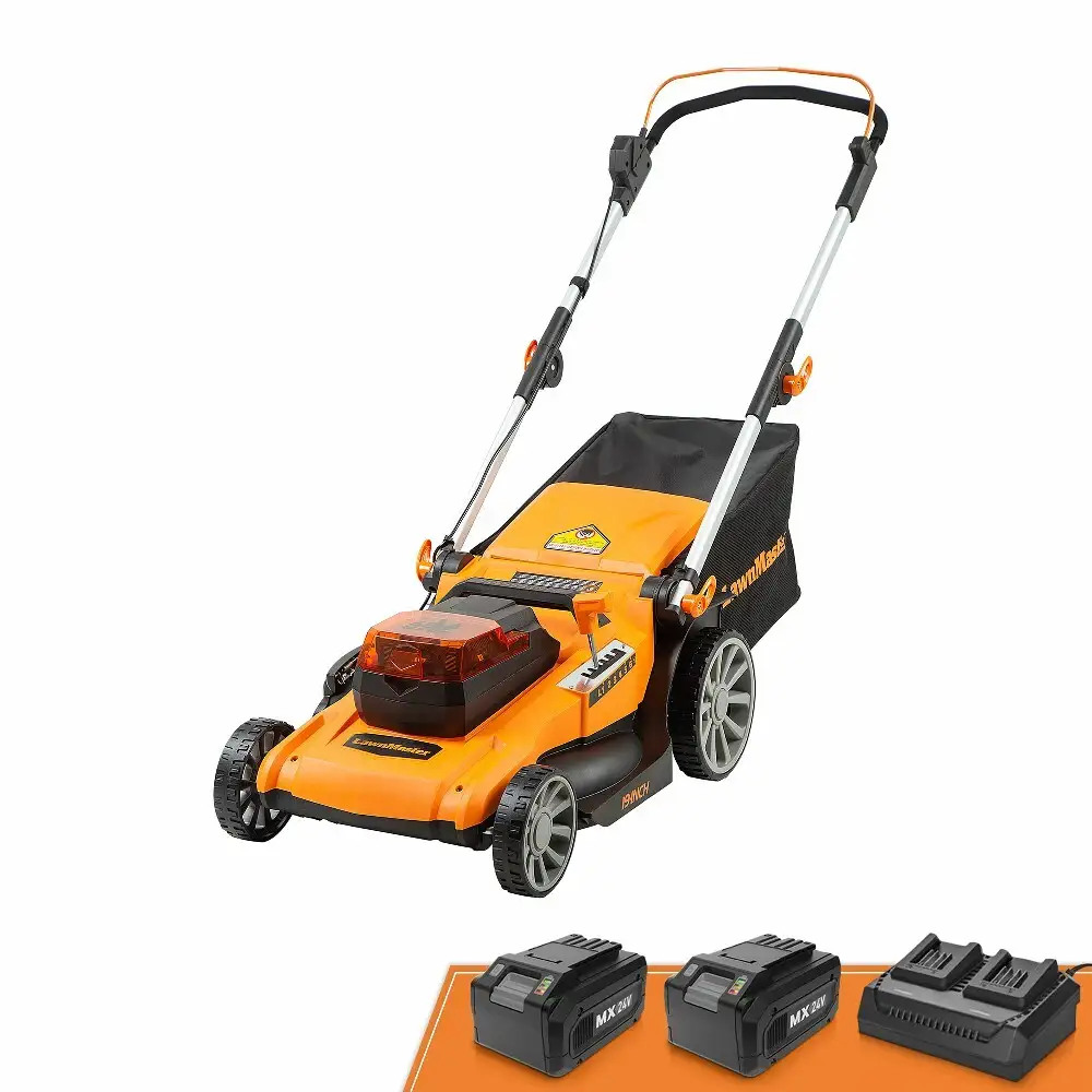 LawnMaster CLMF4819A 48 V MAX* 19-Zoll-Bürstenloser Akku-Rasenmäher mit 2 x 24 V MAX* 4,0 Ah-Akku und einem Dual-Ladegerät 1