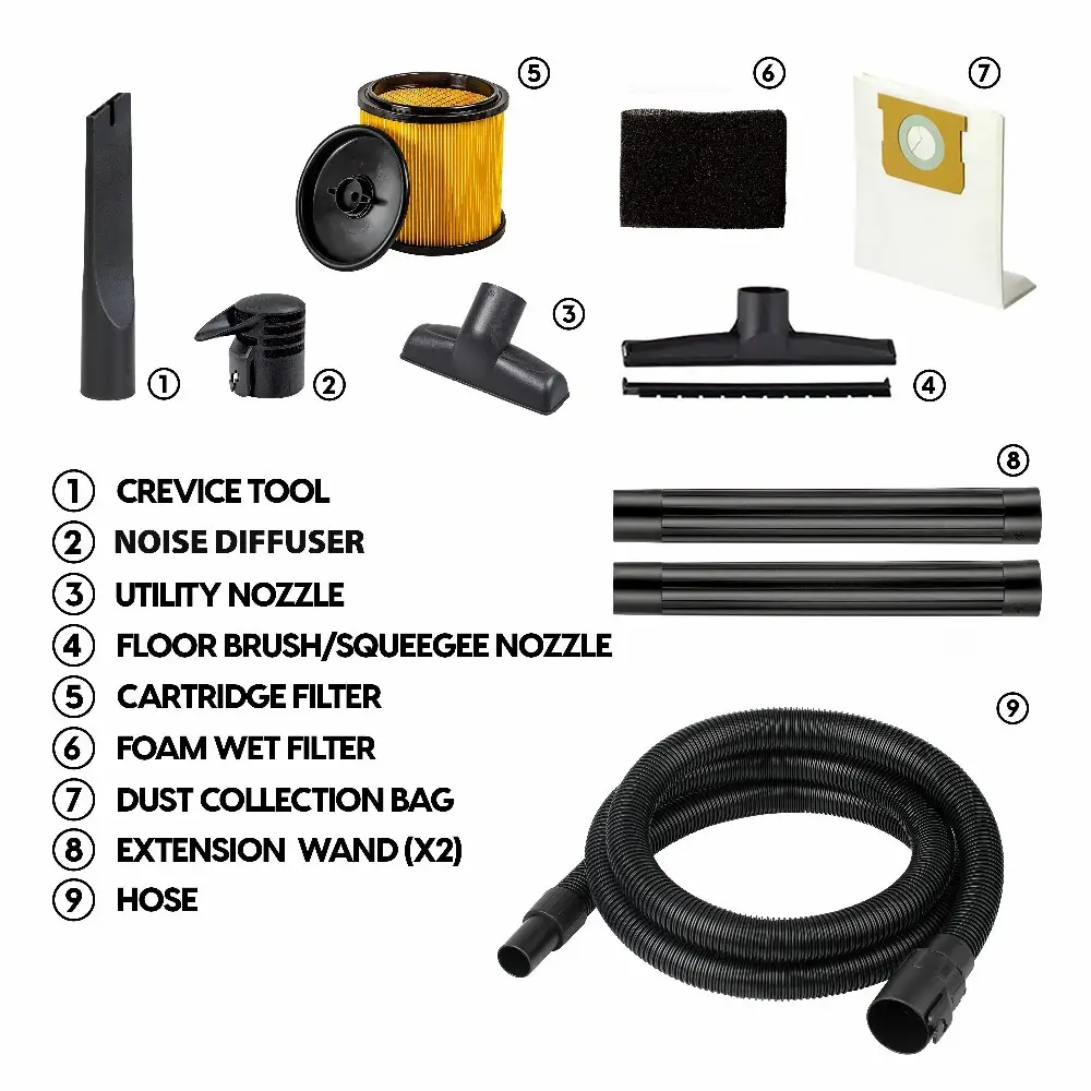 Outdoor Wet and Dry Vacuum Cleaners by CLEVA 3