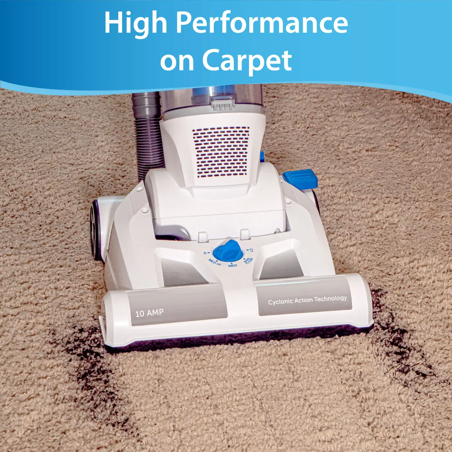 Vacmaster Upright Vacuum Cleaner Power Suction Bagless Vacuum Cleaner Portable Floor Cleaner with 20ft Cord & 13” Cleaning Path for Carpet, Hard Floor and Pet Hair 1