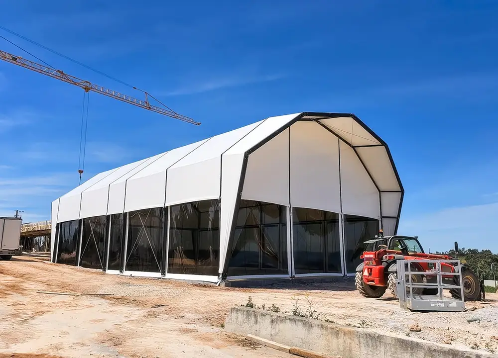 Guangzhou Bozo 15x25x6m Paddle Court Tent - Aircraft Aluminium Multi -Sport Shelter 1
