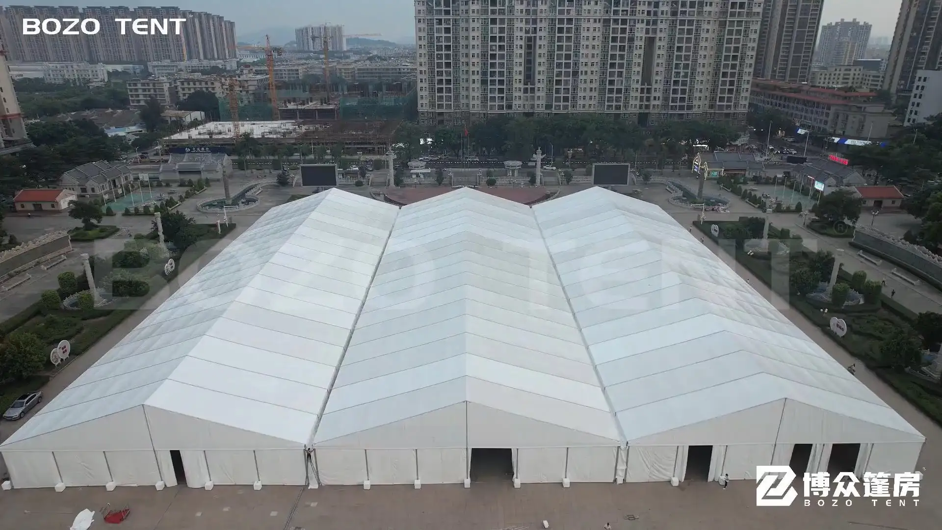 Large-Scale Events & Industrial Storage  30x70x4m for Aluminum Frame Shelter Storage Tent |BOZO 1