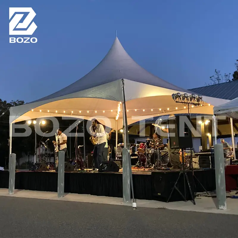 Bozo 10x10ft/3x3m Peak Tent: Fireproof & All-Weather Shelter 1
