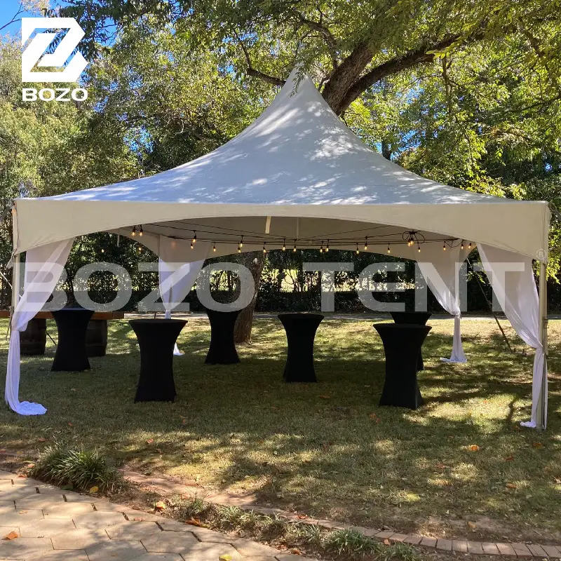 Bozo 20x20 PVC-Aluminum ذروة الخيمة | حفلات الزفاف ، التخييم ، الأحداث 1