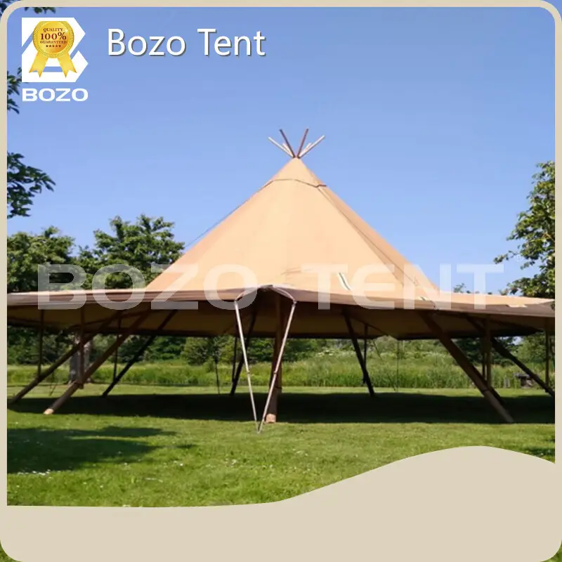 Cost-Effectiveglamping Hotel Tent for Warehouse 850g PVC Fabric Bozo Tent 1