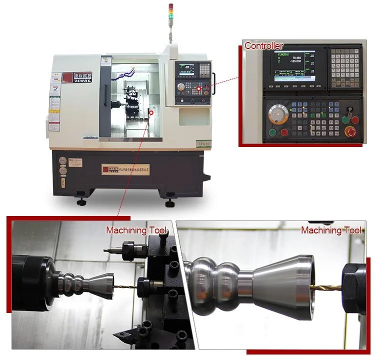 Jsway Precise CNC Talling Machine con TailStock para taller 4