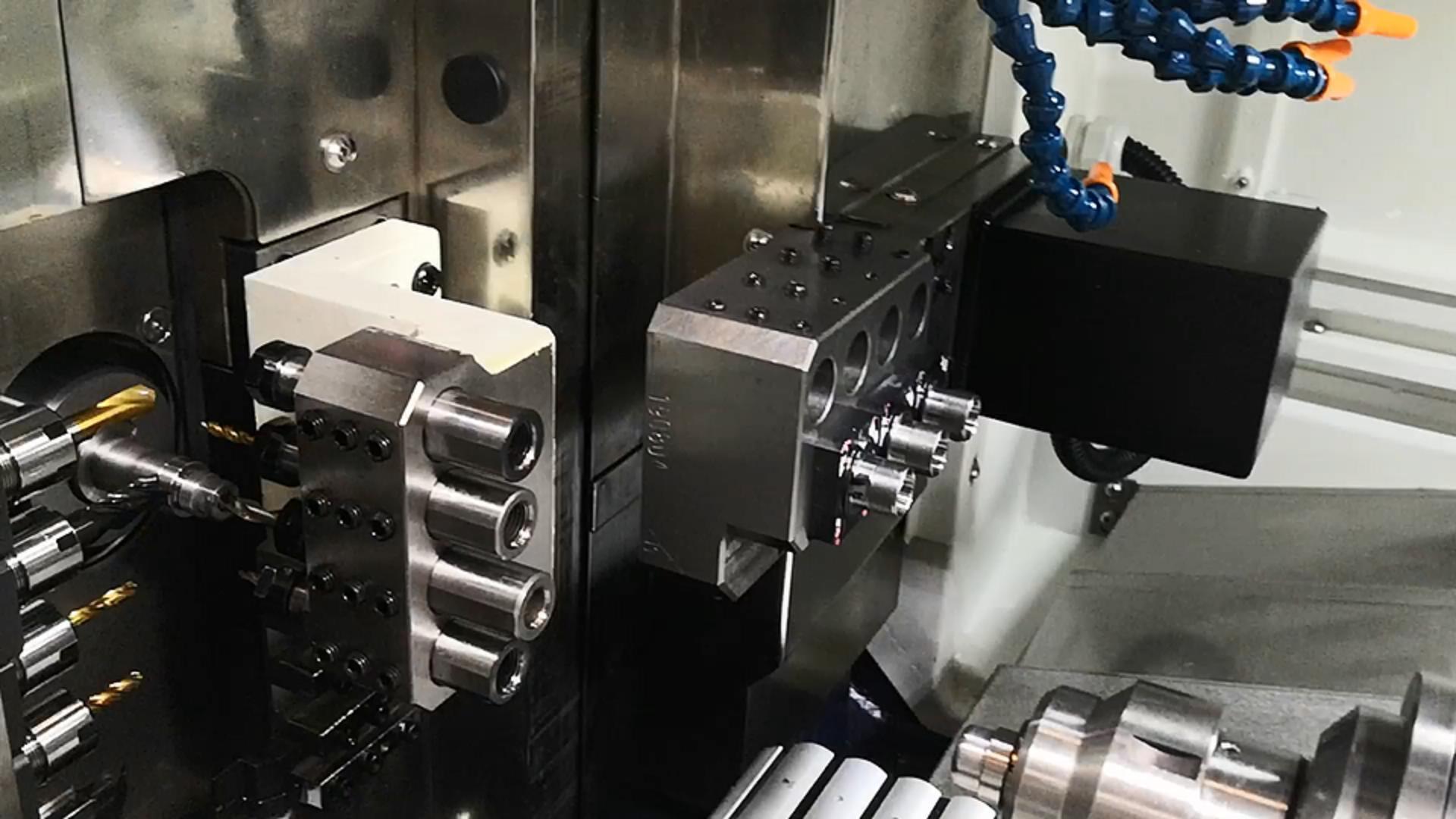 6 Axis D206 Double Electric Spindle Swiss Type Cnc Lathe | JSWAY 6 Axis D206 Double Electric Spindle Swiss Type Cnc Lathe | JSWAY