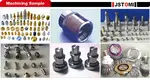 Projeto de máquina de torno CNC pequeno e preciso com estoque para local de trabalho 5