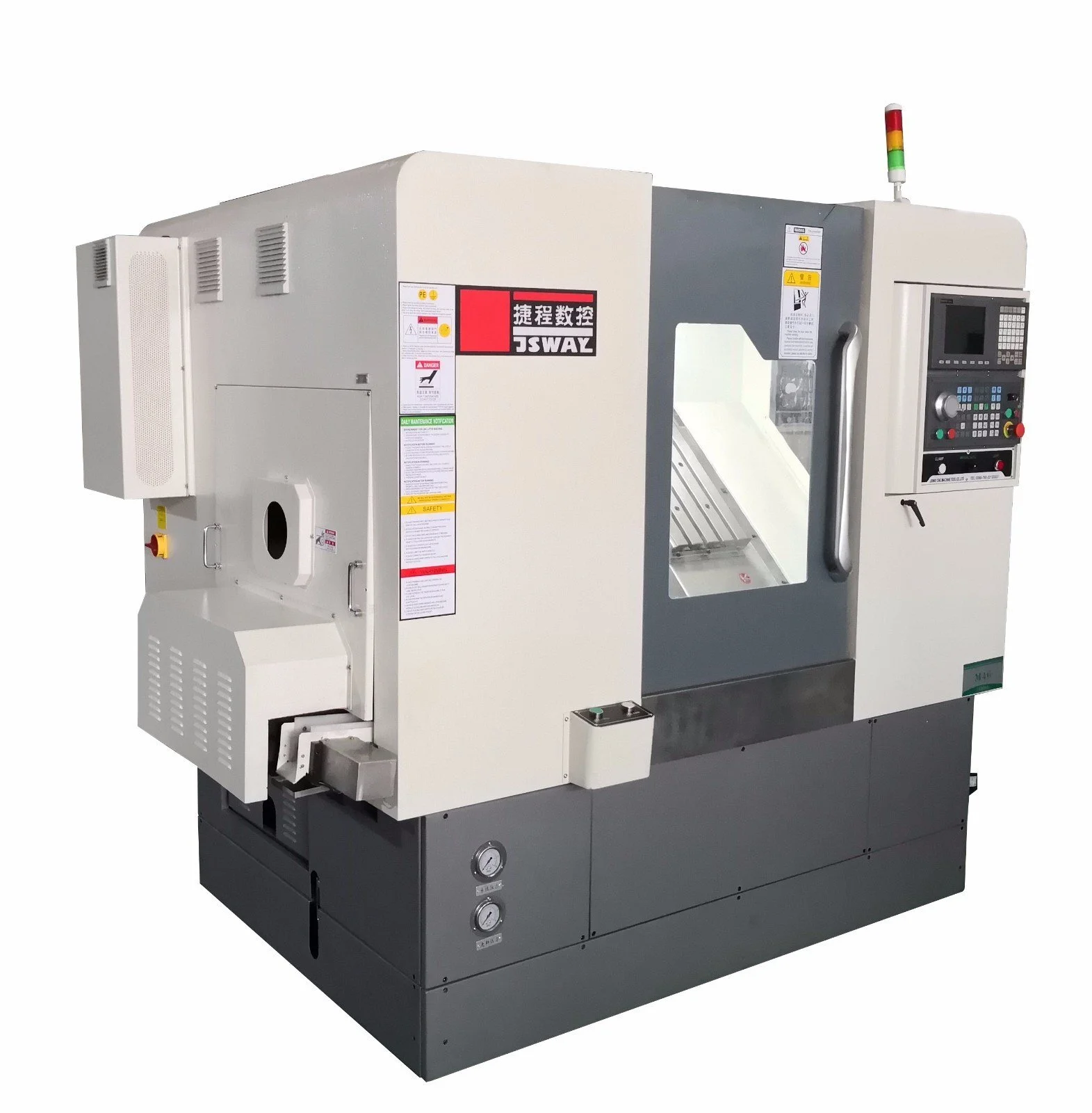Diseño de máquina de torno de CNC pequeño preciso con contrapesado para el lugar de trabajo 3