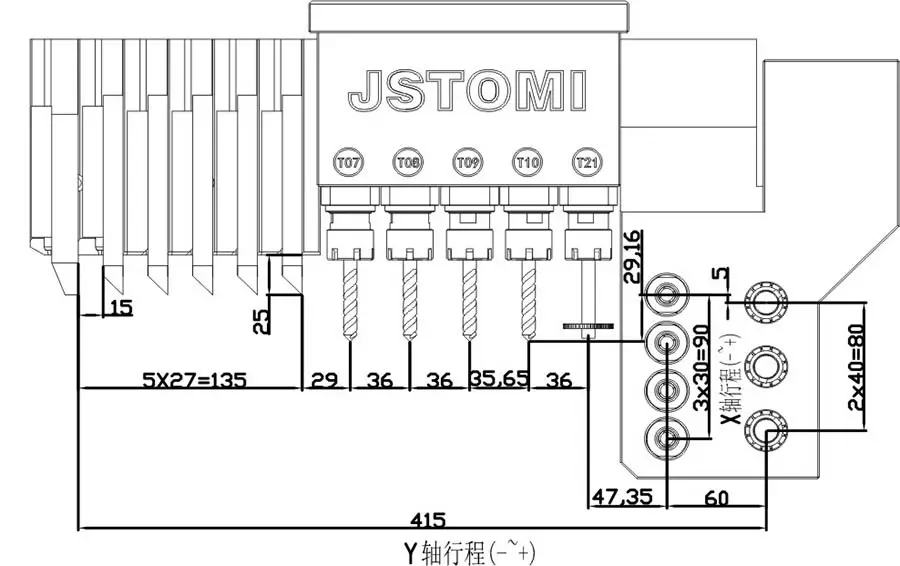 JSWAY SPINDLE SWISS TIPO CNC TIRA CHINES 5