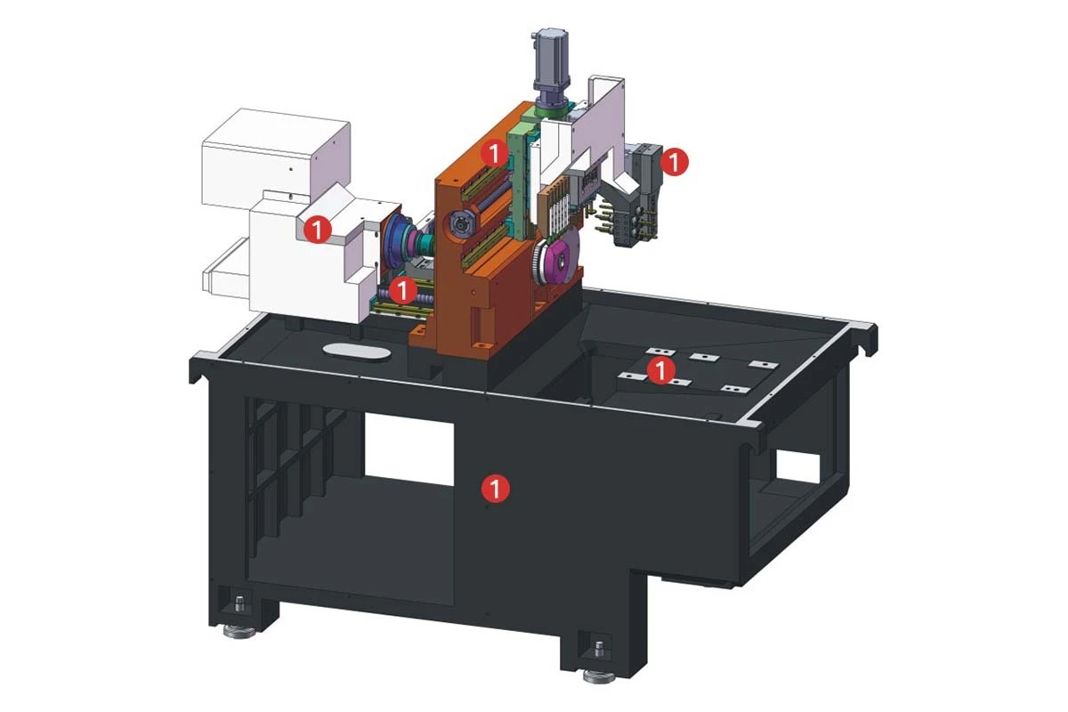 JSWAY Precise CNC Swiss Threathe Chino para el taller 4