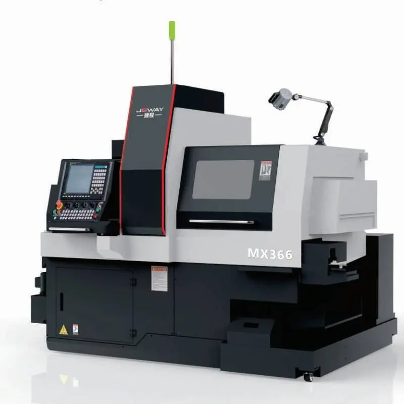 JSWAY torno suíço de 6 eixos para serviços pesados, ferramentas ao vivo, máquina de torno CNC 1