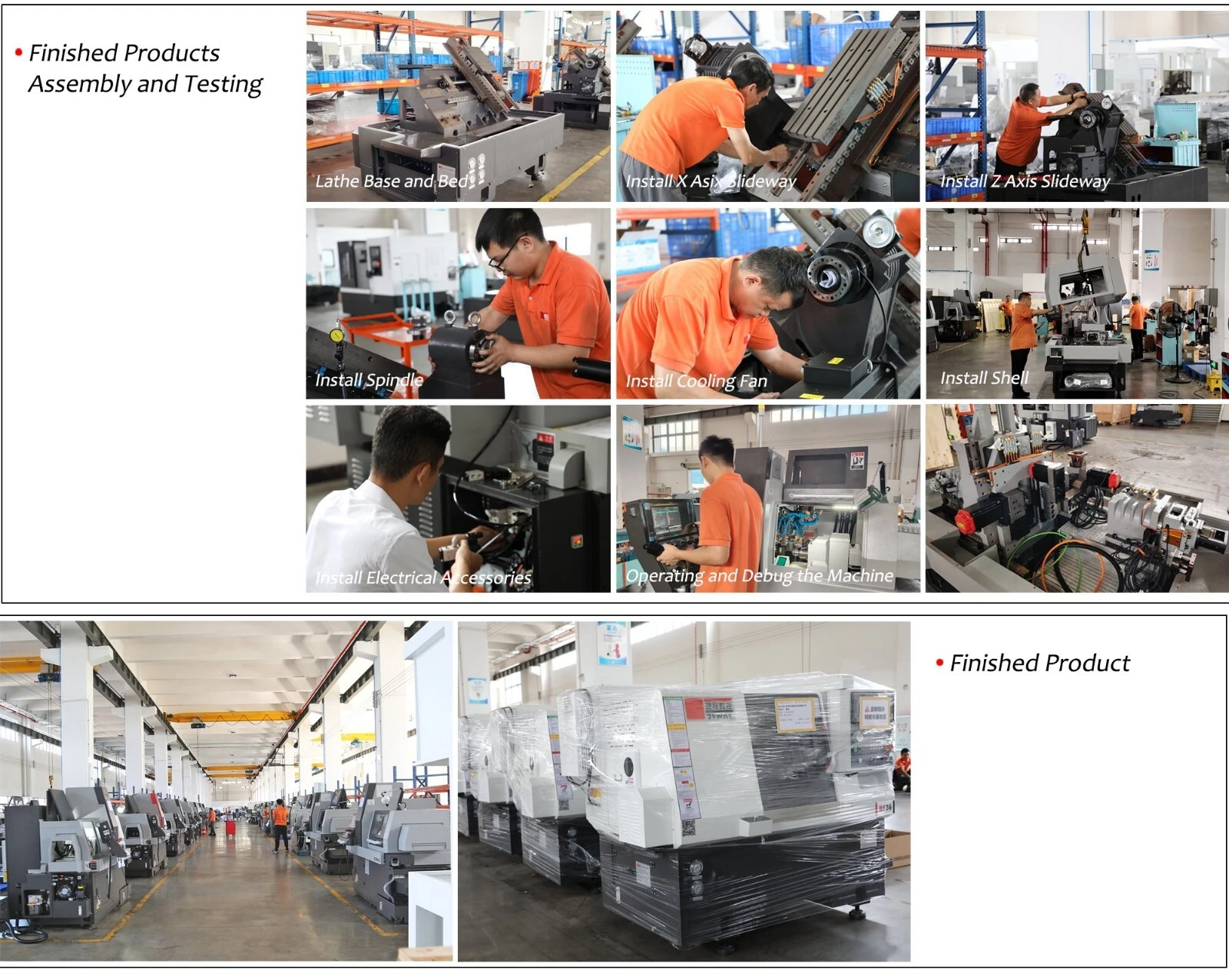 JSWAY Professional Lathe X y Z Axis Proveedor para fábrica 9