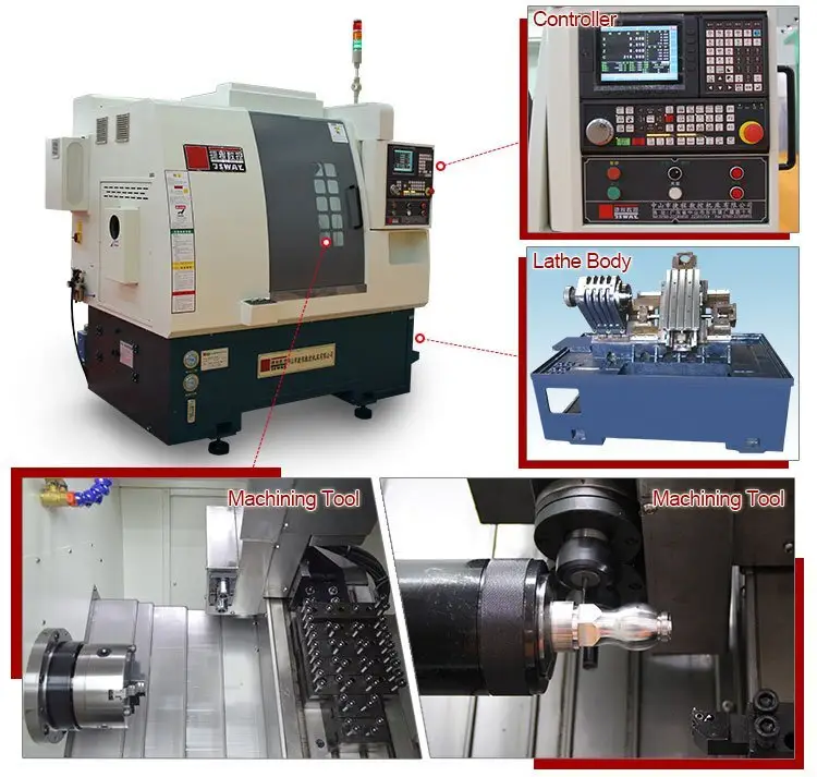 شركة مخرطة CNC Machine Metal Precision Gang Jsway العلامة التجارية 4
