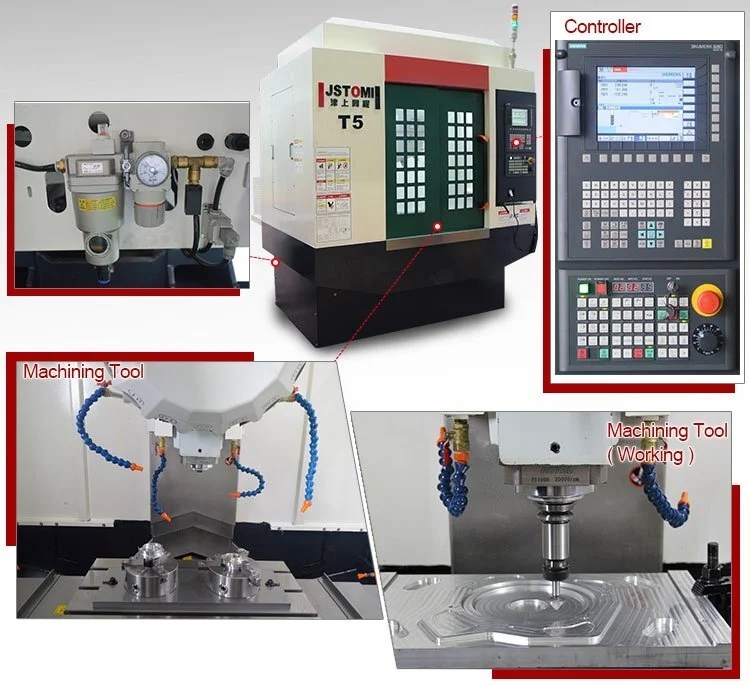 Multi Function 3 Axis CNC Combine para la venta para piezas militares 4