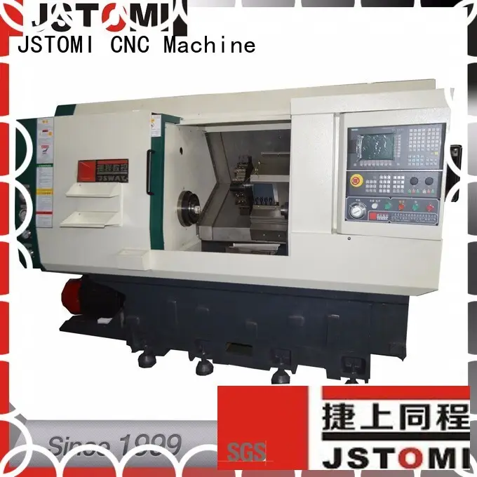 Jsway torneira torno de cama inclinado com tailstock para oficina 1