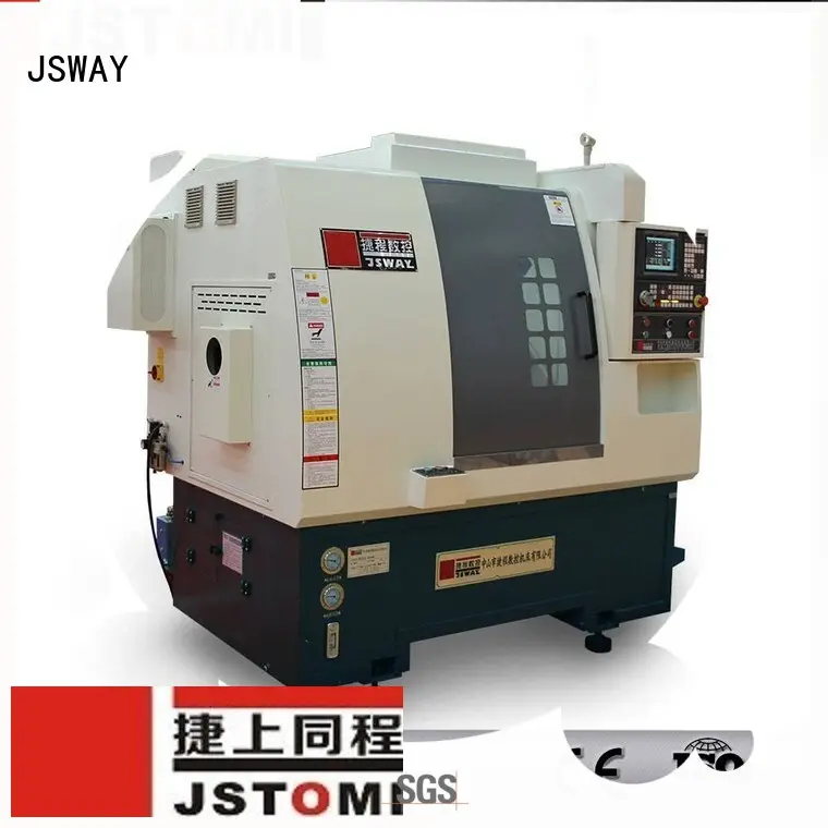 เครื่องกลึงเครื่องกลึงที่มีความแม่นยำพร้อม tailstock สำหรับสถานที่ทำงาน jsway 1
