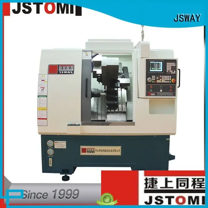 เครื่องกลึงป้อมปืนเงื่อนไข jsway พร้อม tailstock สำหรับการประชุมเชิงปฏิบัติการ 1