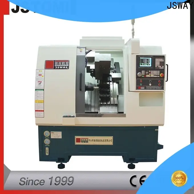 JSWAY SAFE SLANT BED CNC Torno Máquina com Tailstock para local de trabalho 1