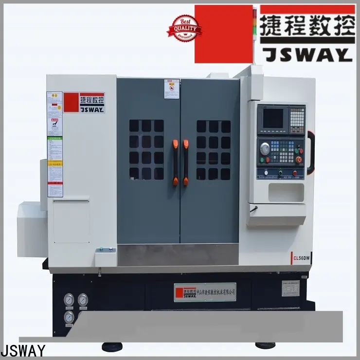 مخرطة معدنية CNC آمنة للبيع قطع مع Tailstock لمكان العمل 1