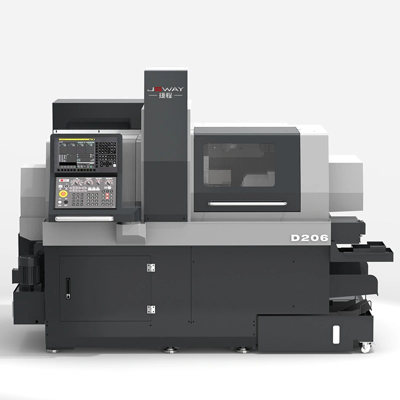 Torno suizo de 6 ejes, doble husillo eléctrico, torno Cnc tipo suizo, Torno Suizo D206 1