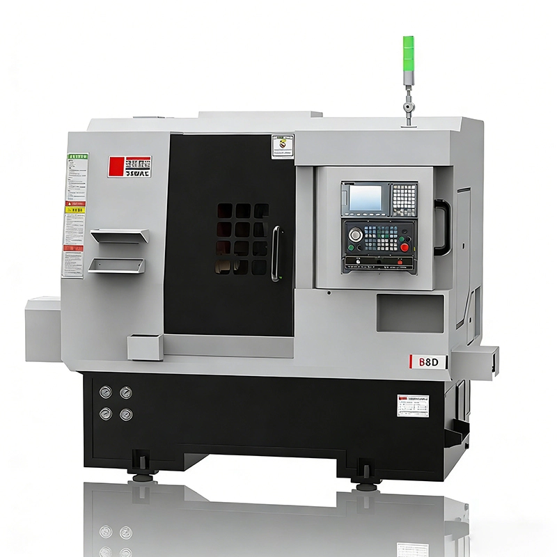 Torno multifuncional de leito inclinado tipo gang com múltiplos eixos B8D 1