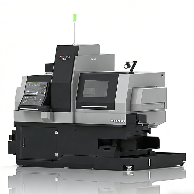 MX266 Eixo Elétrico Torno Suíço de 6 Eixos, Torno CNC com Ferramentas Vivas 1