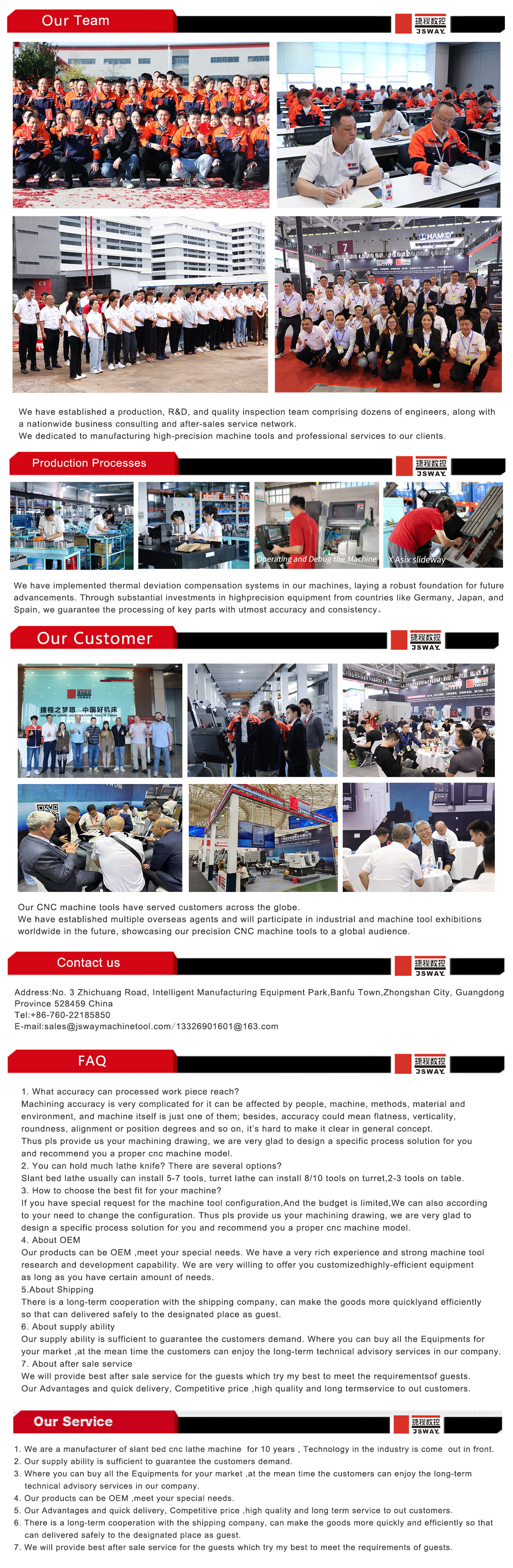 مخرطة برجية JSWAY C400 C600 ثنائية المحاور <000000> مركز تصنيع CNC 5