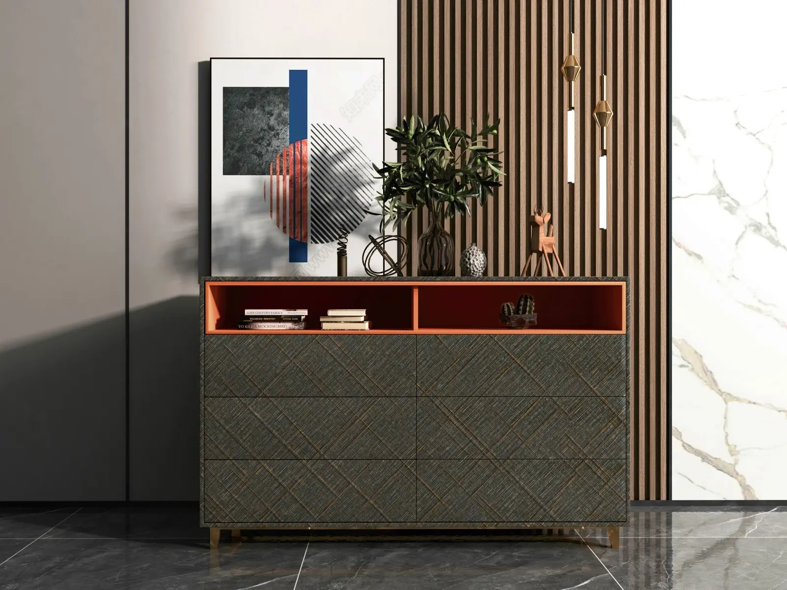 I.DECOR custom finish foil design for shopping center 2