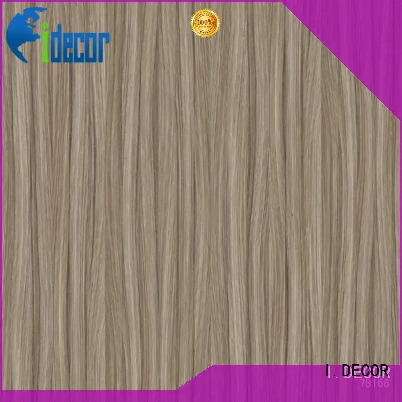 I.DECOR wall decoration with paper walnut silver ash printing 1