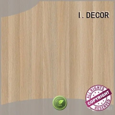 Wholesale textile panel walnut melamine I.DECOR Brand 1