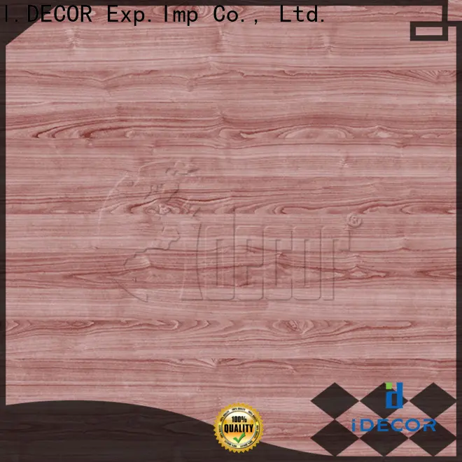 I.DECOR wood effect paper customized for dining room 1