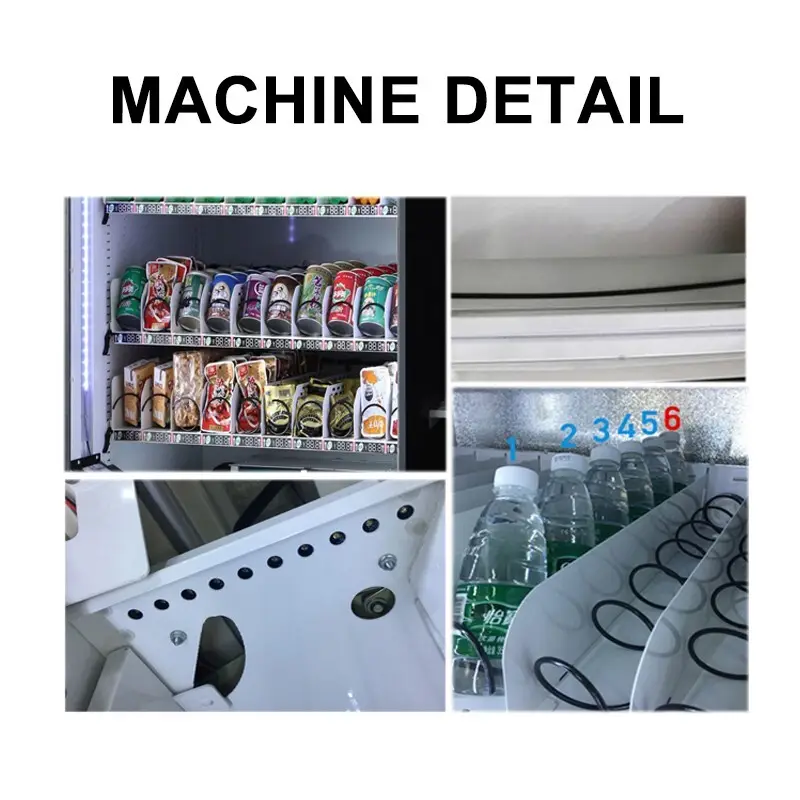 Haloo ads screen combo vending machines design for drink 4