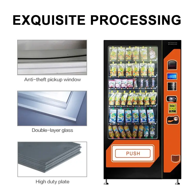 Haloo ads screen combo vending machines design for drink 3