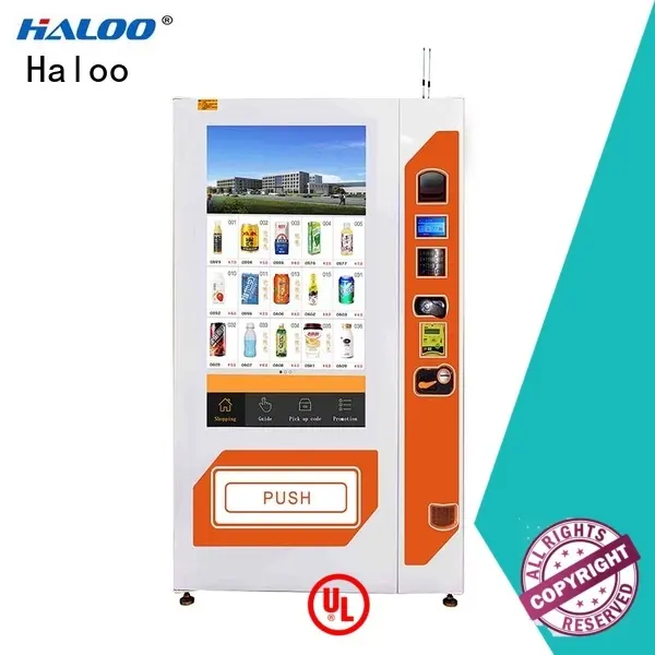 Haloo 55-inch touch screen snack vending machine wholesale for shopping mall 1